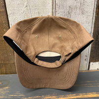 Hermosa Beach MUY HERMOSA :: COASTAL EDITION Mid Profile Faux Suede Cap - Khaki