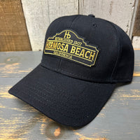 Hermosa Beach ARE YOU ESTABLISHED? Premium 6-Panel Low Profile Snapback Hat - Black