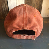 LEAVE NO TRACE :: OUTDOOR ETHICS - 6 Panel Low Profile Style Dad Hat with Velcro Closure - Texas Orange