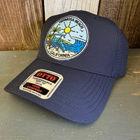 Hermosa Beach SHOREFRONT - 6 Panel Low Profile Baseball Cap - Navy