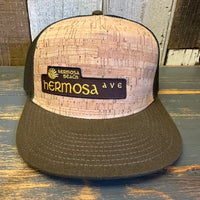 Hermosa Beach HERMOSA AVE Premium Cork Trucker Hat (Military Green)