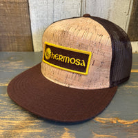 Hermosa Beach AS REAL AS THE STREETS Premium Cork Trucker Hat (Brown)