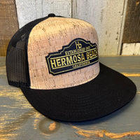 Hermosa Beach ARE YOU ESTABLISHED? Premium Cork Trucker Hat (Black)