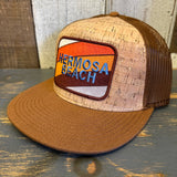 Hermosa Beach GOLF CARTS & YOGA MATS Premium Cork Trucker Hat (Cypress Brown)