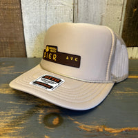 Hermosa Beach PIER AVE High Crown Trucker Hat (Khaki)