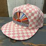 Hermosa Beach MUY HERMOSA Checkerboard Field Trip™ Hat - Blush PInk/White