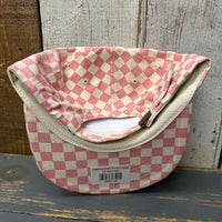 Hermosa Beach MUY HERMOSA Checkerboard Field Trip™ Hat - Blush PInk/White