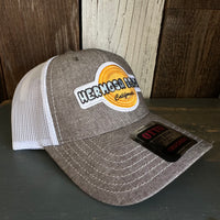 Hermosa Beach HEAT HEAT 6 Panel Low Profile Mesh Back Trucker Hat - Charcoal Grey/White