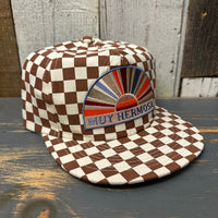 Hermosa Beach MUY HERMOSA Checkerboard Field Trip™ Hat - Rust/White