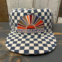 Hermosa Beach MUY HERMOSA Checkerboard Field Trip™ Hat - Slate/White