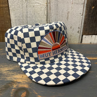 Hermosa Beach MUY HERMOSA Checkerboard Field Trip™ Hat - Slate/White