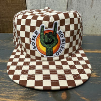 SO FAR :: SO BUENO Checkerboard Field Trip™ Hat - Rust/White