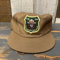 SMOKEY BEAR :: ONLY YOU CAN SAVE FOREST FIRES Brushed Cotton Field Trip Snapback Hat - Dune