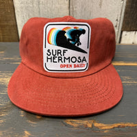 Hermosa Beach SURF HERMOSA :: OPEN DAILY Washed Cotton Field Trip Hat - Terracotta