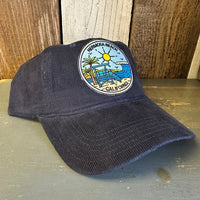 Hermosa Beach SHOREFRONT 6 Panel Low Profile Corduroy Baseball Cap - Navy