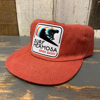 Hermosa Beach SURF HERMOSA :: OPEN DAILY Washed Cotton Field Trip Hat - Terracotta