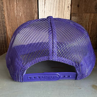 PALM SPRINGS, CALIFORNIA High Crown Trucker Hat - Purple