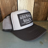 Hermosa Beach ROPER Trucker Hat - Black/Grey/Black