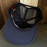 SOUTH BAY SURF (Navy Colored Patch) Trucker Hat - Navy (Flat Brim)