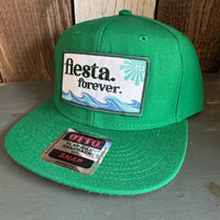 Hermosa Beach FIESTA FOREVER :: 6-Panel Mid Profile Snapback Hat - Kelly Green