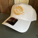 Hermosa Beach CLASSIC LOGO - 6 Panel Low Profile Baseball Cap - White
