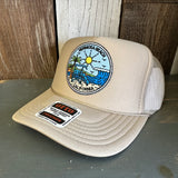 Hermosa Beach SHOREFRONT High Crown Trucker Hat (Khaki)