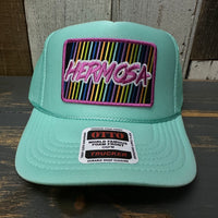 Hermosa Beach HERMOSA '84 High Crown Trucker Hat - Seafoam Green