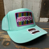 Hermosa Beach HERMOSA '84 High Crown Trucker Hat - Seafoam Green