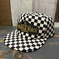 Hermosa Beach ARE YOU ESTABLISHED? Checkerboard Field Trip™ Hat - Black/White