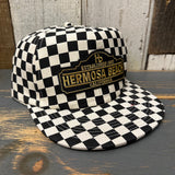 Hermosa Beach ARE YOU ESTABLISHED? Checkerboard Field Trip™ Hat - Black/White