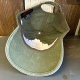 Hermosa Beach MUY HERMOSA :: COASTAL EDITION 6 Panel Low Profile Style Dad Hat - Olive Green