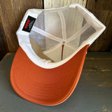 SO FAR :: SO BUENO High Crown Trucker Hat - Texas Orange/White