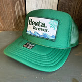 Hermosa Beach FIESTA FOREVER High Crown Trucker Hat - Kelly Green