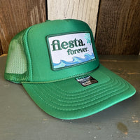 Hermosa Beach FIESTA FOREVER High Crown Trucker Hat - Kelly Green