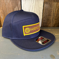 Hermosa Beach AS REAL AS THE STREETS 7 Panel Snapback Hat - Navy