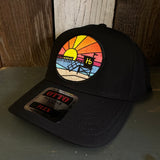 Hermosa Beach OBLIGATORY SUNSET "OTTO FLEX" 6 Panel Low Profile Baseball Cap- Black