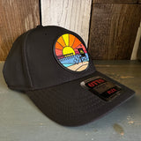 Hermosa Beach OBLIGATORY SUNSET "OTTO FLEX" 6 Panel Low Profile Baseball Cap- Black