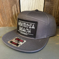 Hermosa Beach ROPER 7 Panel Snapback Hat - Charcoal Grey