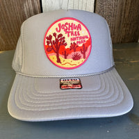 JOSHUA TREE NATIONAL PARK High Crown Trucker Hat - Grey (Curved Brim)