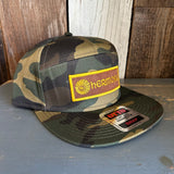 Hermosa Beach AS REAL AS THE STREETS 7 Panel Snapback Hat - Camo