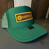 Hermosa Beach AS REAL AS THE STREETS High Crown Trucker Hat - Kelly Green