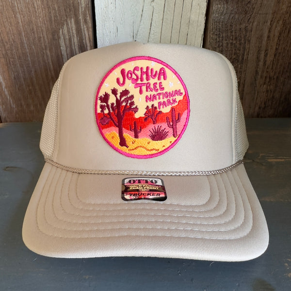 JOSHUA TREE NATIONAL PARK ✷ High Crown Trucker Hat - Khaki