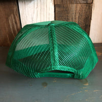 Hermosa Beach HERMOSA'84 High Crown Trucker Hat - Kelly Green