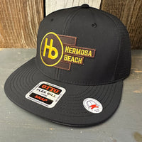 Hermosa Beach THE NEW STYLE - "OTTO SNAP" 6 Panel Snapback Hat Cap - Black