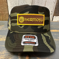 Hermosa Beach AS REAL AS THE STREETS Trucker Hat - Full Camouflage