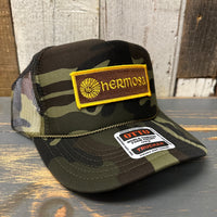 Hermosa Beach AS REAL AS THE STREETS Trucker Hat - Full Camouflage