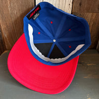 Hermosa Beach CALIFORNIA LICENSE PLATE 5 Panel Mid Profile Cap - Navy/Red