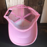 HATE HAS NO HOME HERE High Crown Trucker Hat - Pink