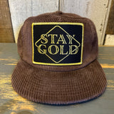 STAY GOLD Corduroy Field Trip Hat - JAVA BROWN