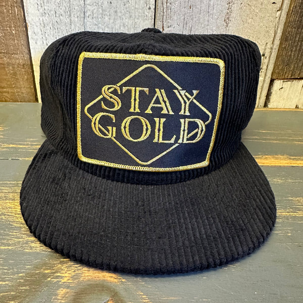 STAY GOLD Corduroy Field Trip Hat - Black